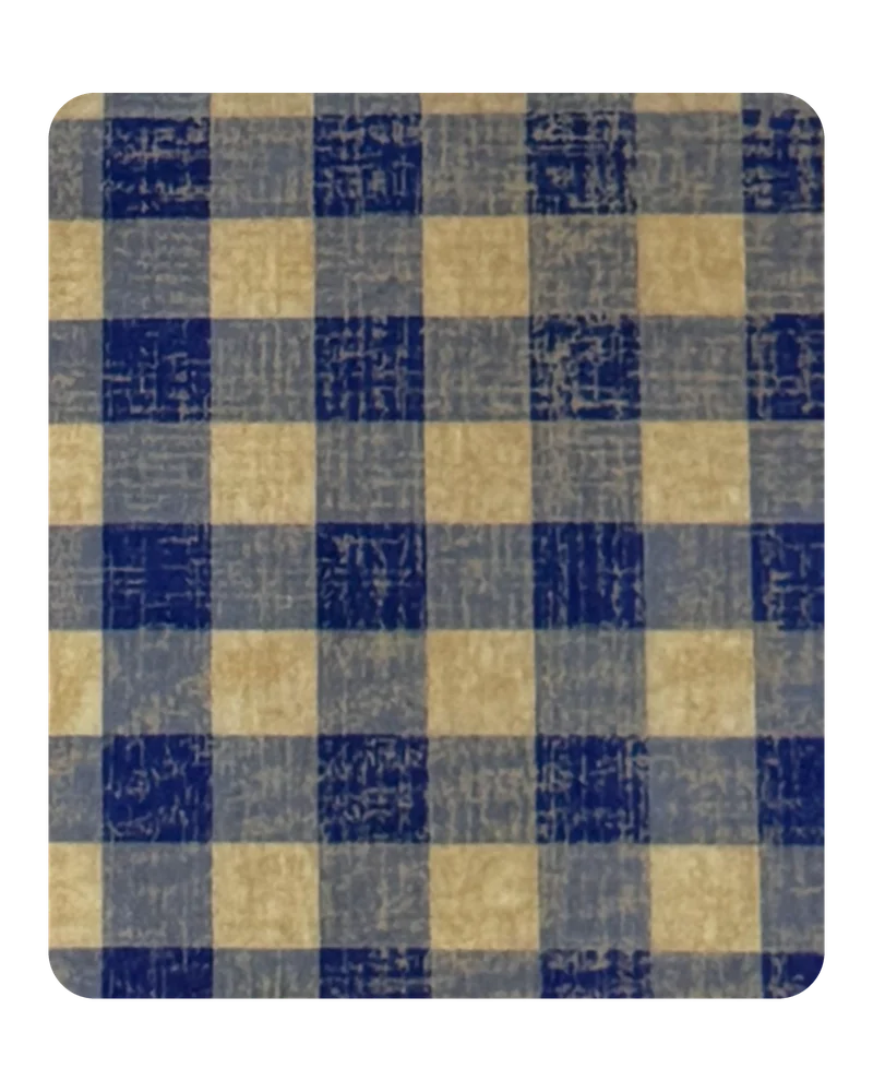 Blue Gingham magnetic bookmark