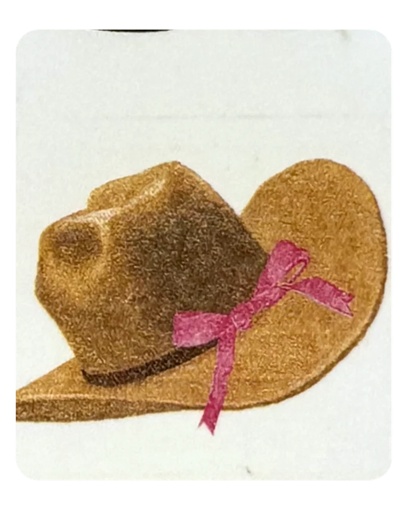 Cowgirl Hat magnetic bookmark