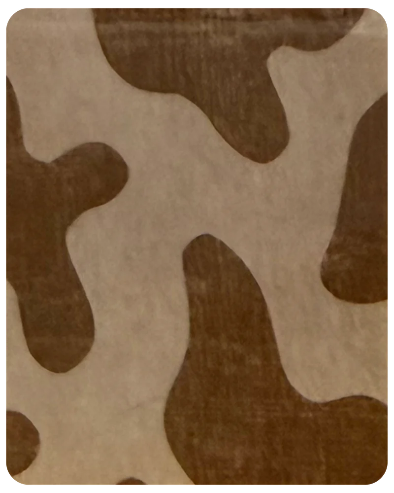Cowhide magnetic bookmark