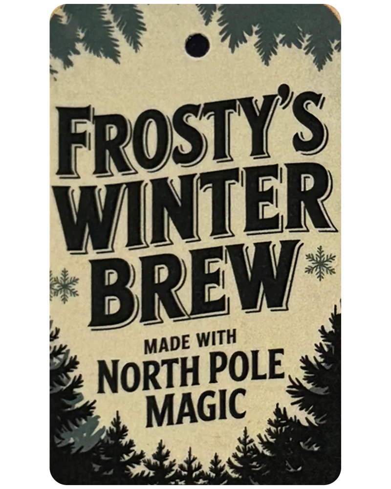 Frosty's Winter Brew magnetic bookmark