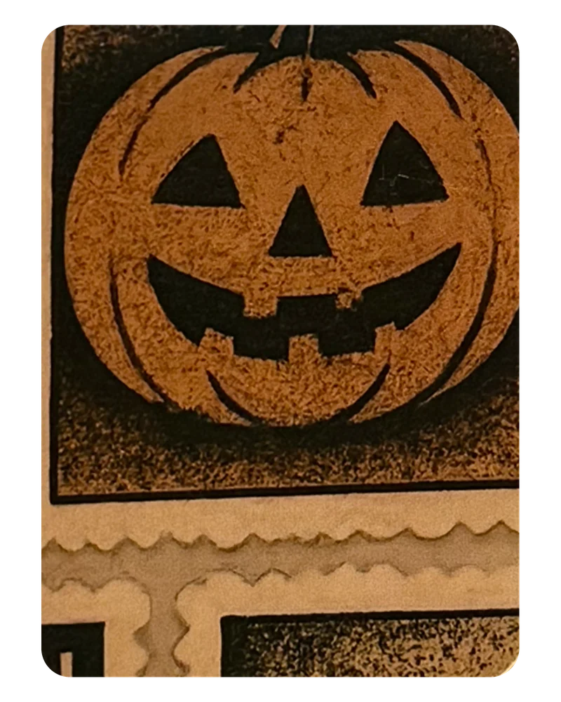 Jack-o'-Lantern magnetic bookmark