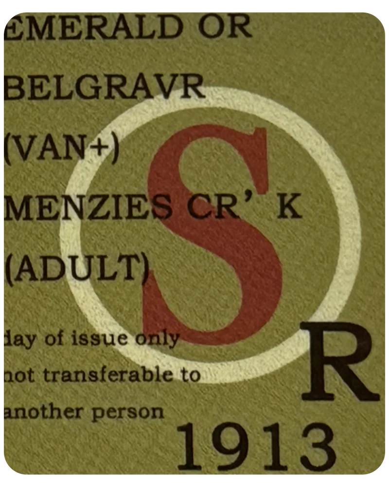 Library Ticket magnetic bookmark
