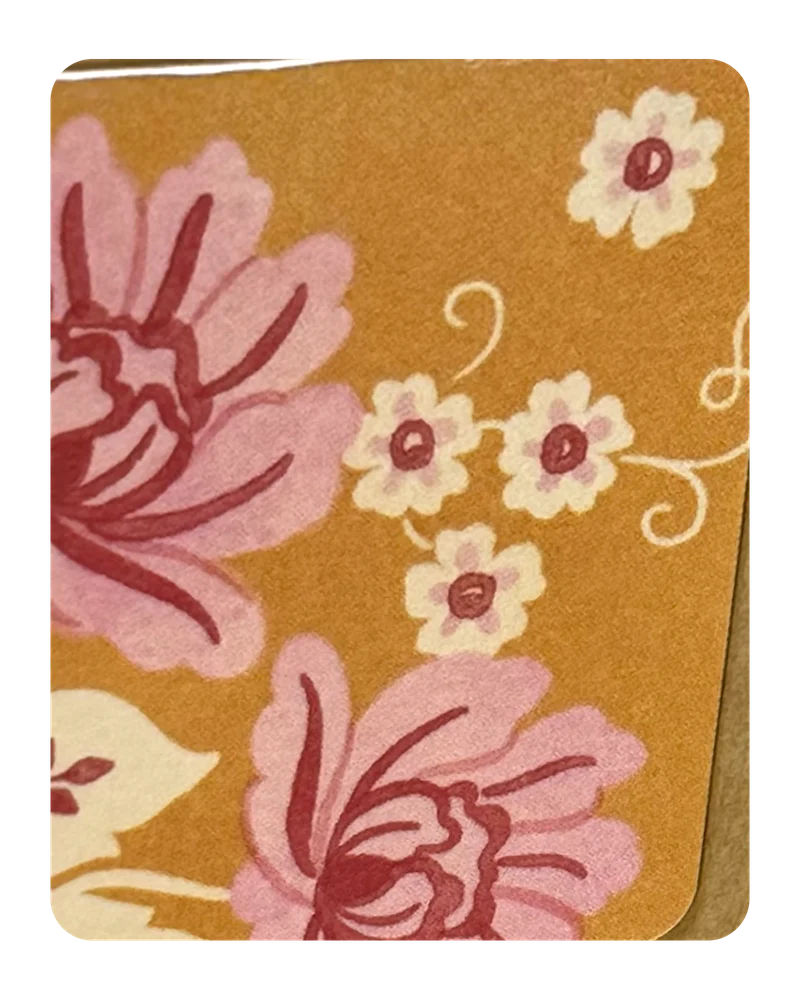 Marigold Floral magnetic bookmark