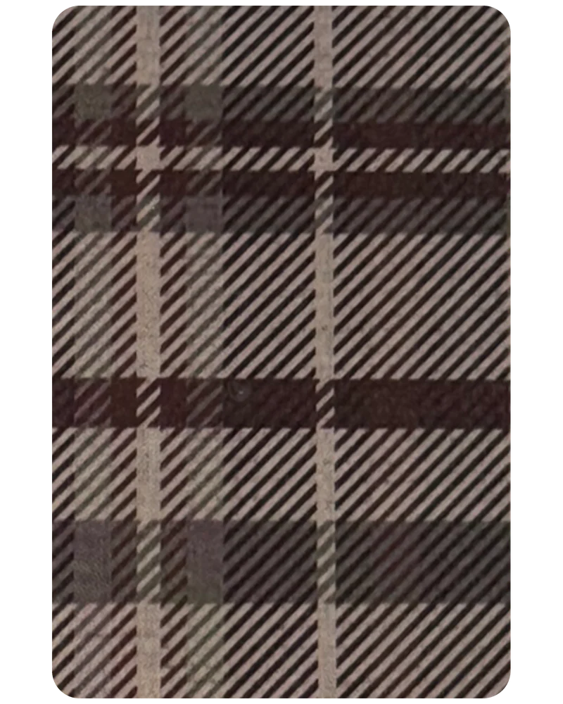 Mocha Plaid magnetic bookmark