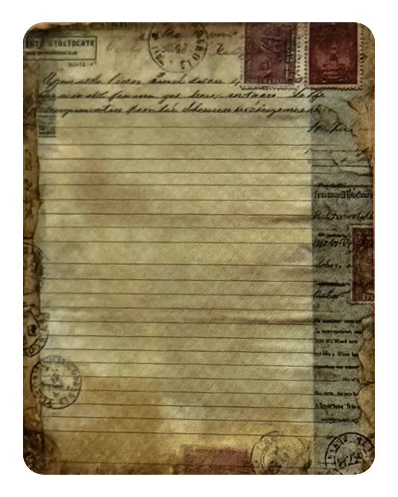 Old Letter magnetic bookmark
