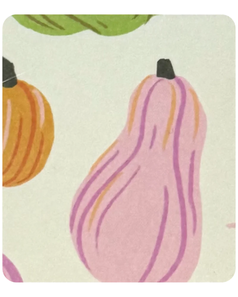 Painted Gourds magnetic bookmark