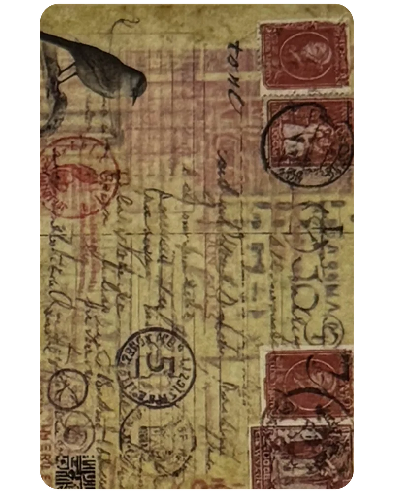 Postmarks magnetic bookmark