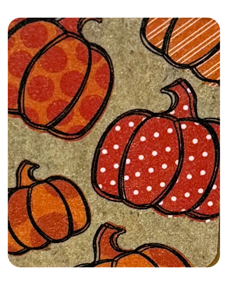 Pumpkin Pile magnetic bookmark
