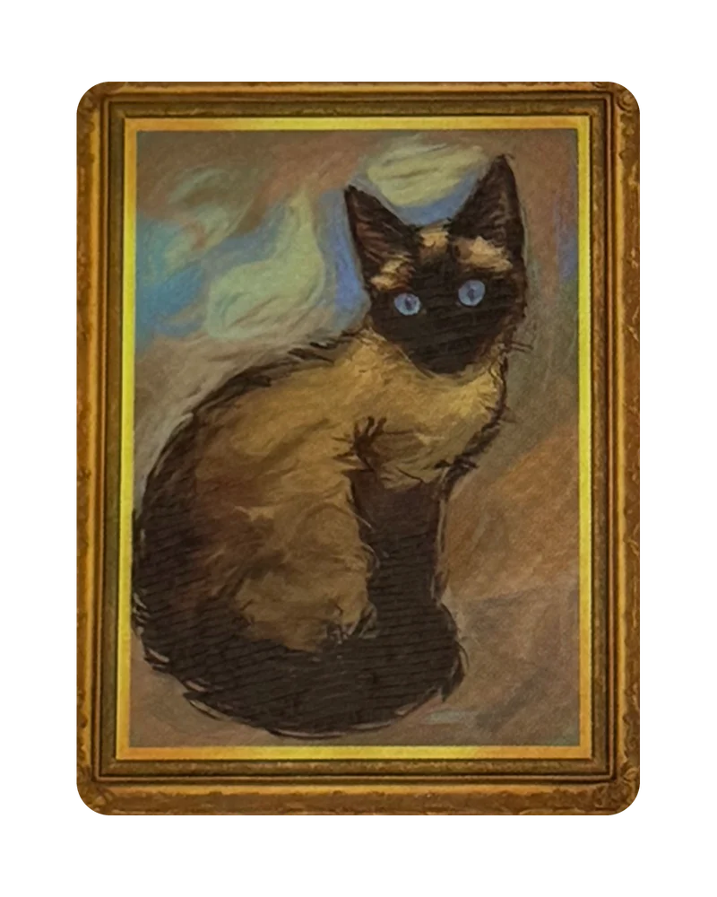 Siamese Portrait magnetic bookmark