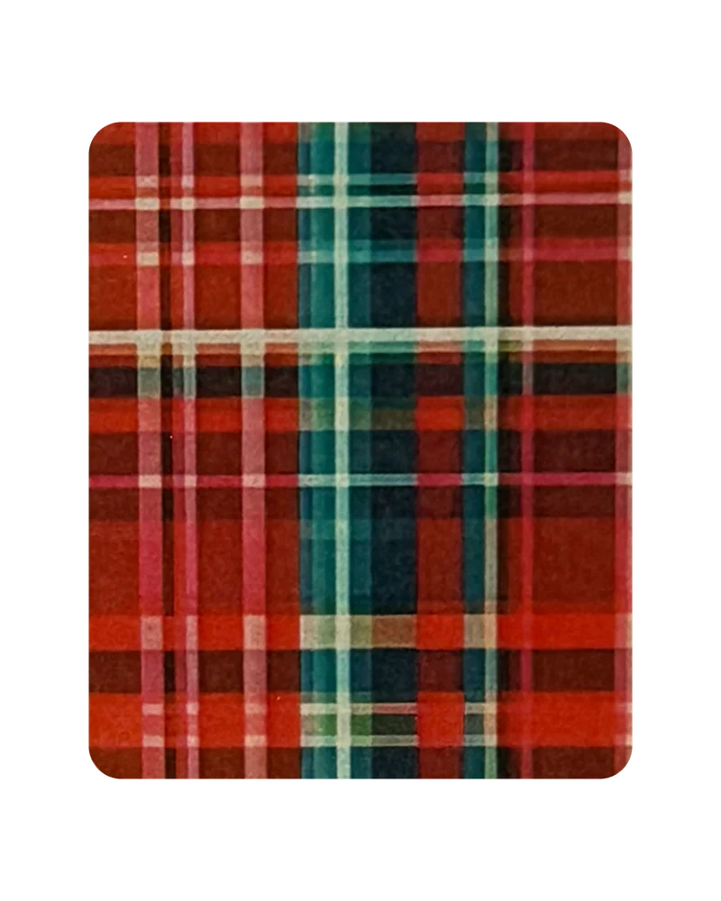 Tartan magnetic bookmark