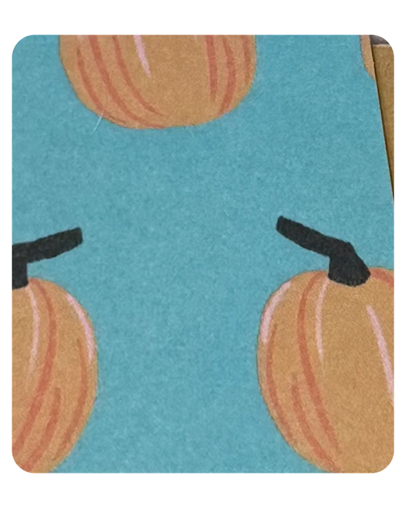 Teal Pumpkins magnetic bookmark