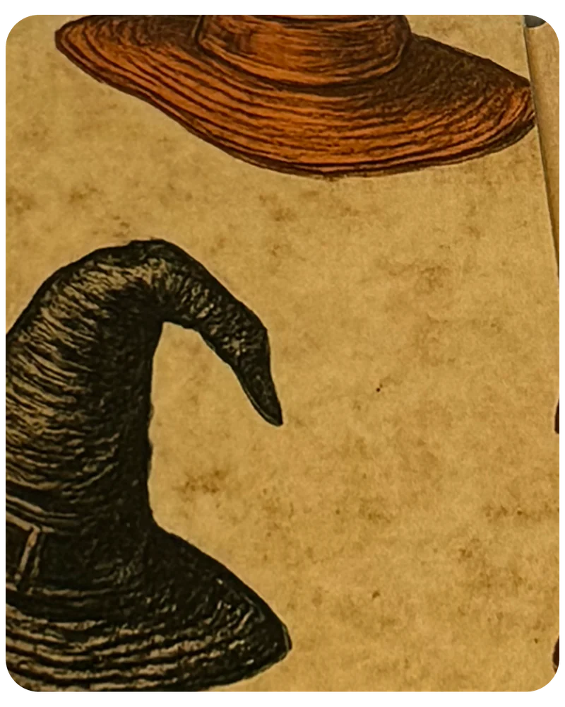 Witch Hats magnetic bookmark