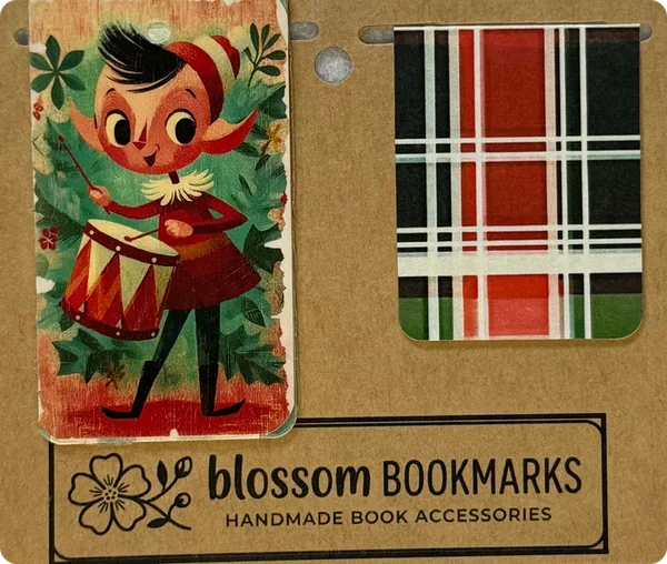 Toy Drummer & Holly Plaid: Toy Drummer and Holly Plaid on their display card